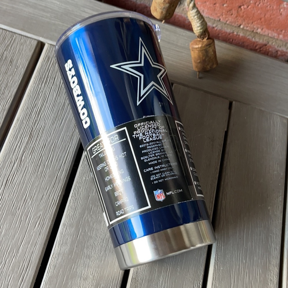 Dallas Cowboys Steel 20 oz Tumbler NFL licensed - Picture 2 of 6